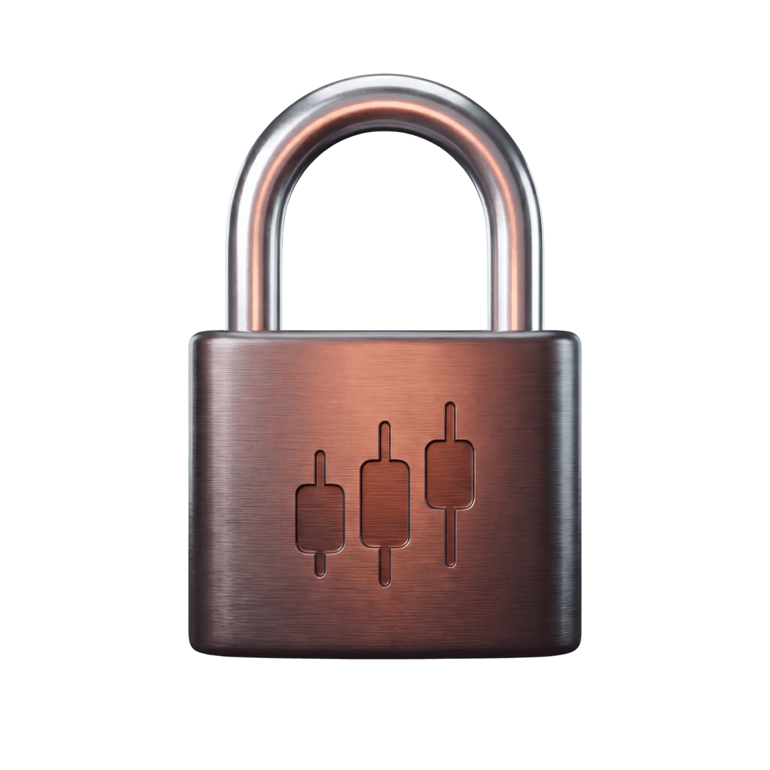 A padlock representing valo's security
